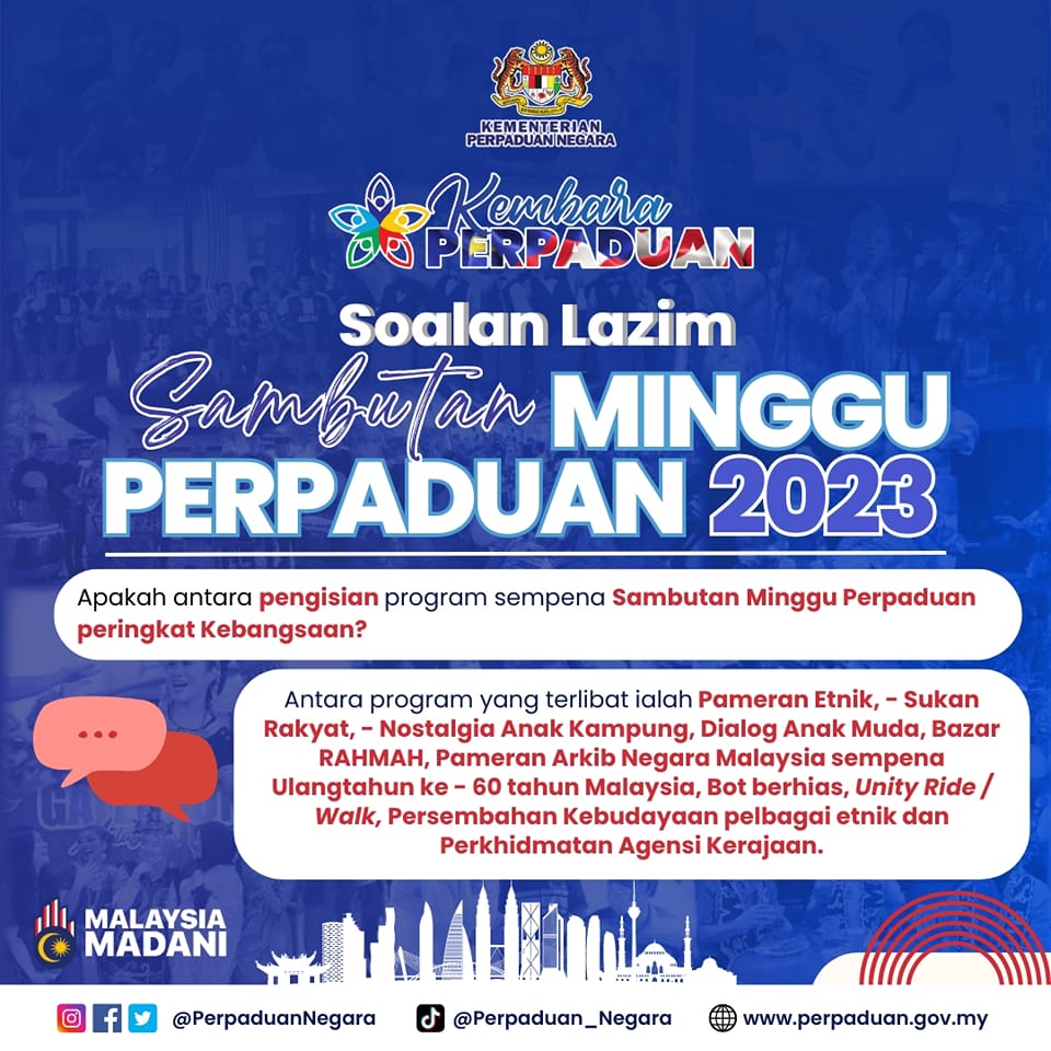 INFOGRAFIK SAMBUTAN MINGGU PERPADUAN