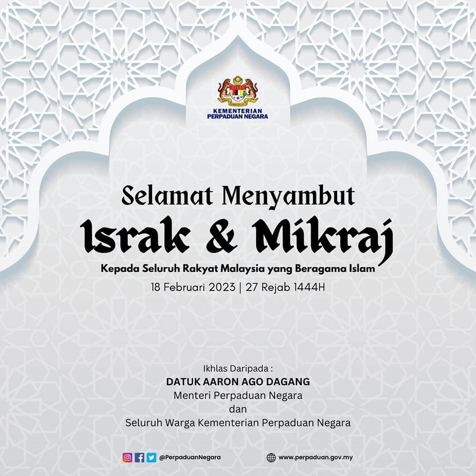 SELAMAT MENYAMBUT ISRAK & MIKRAJ