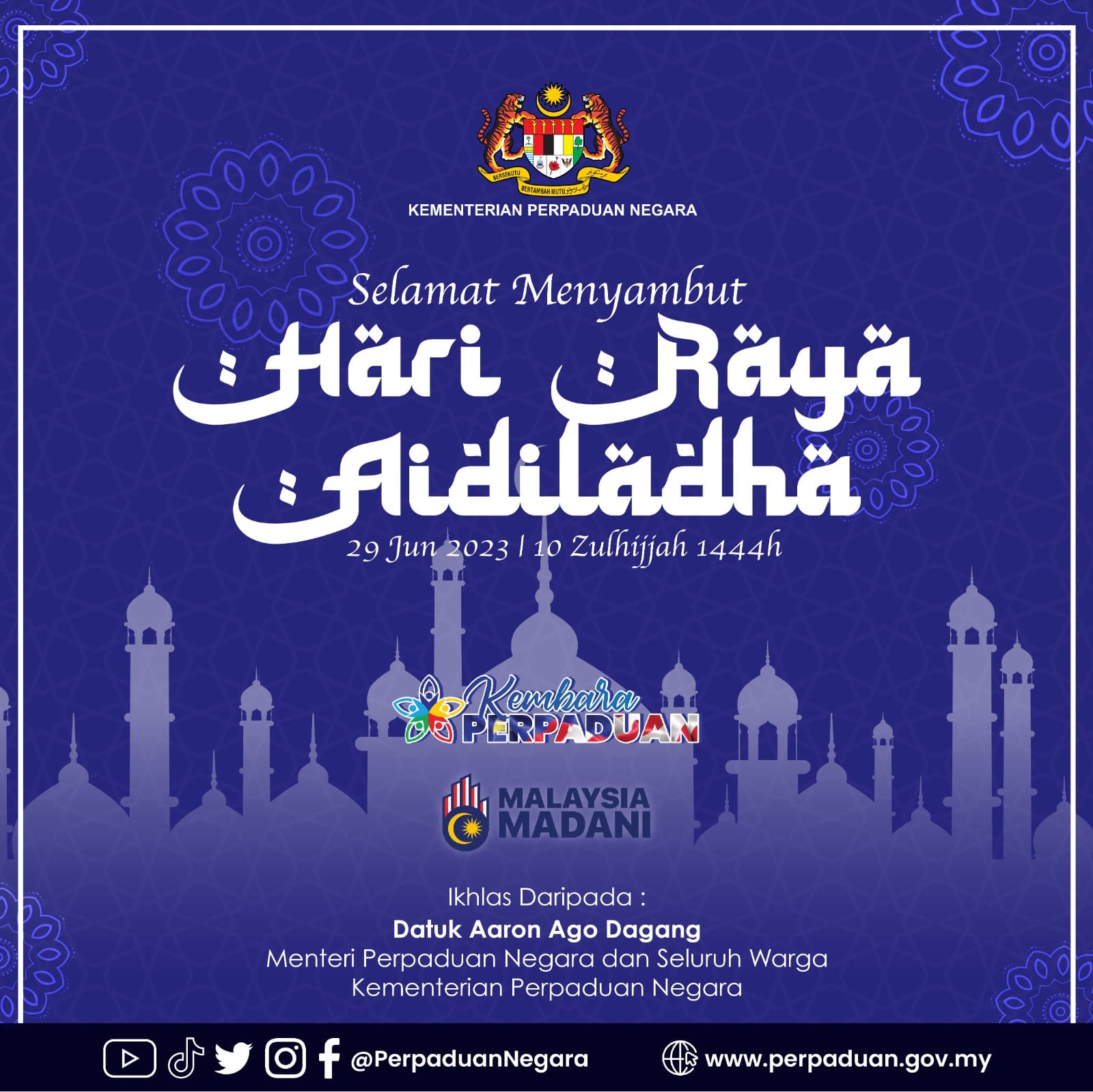 SELAMAT MENYAMBUT HARI RAYA AIDILADHA