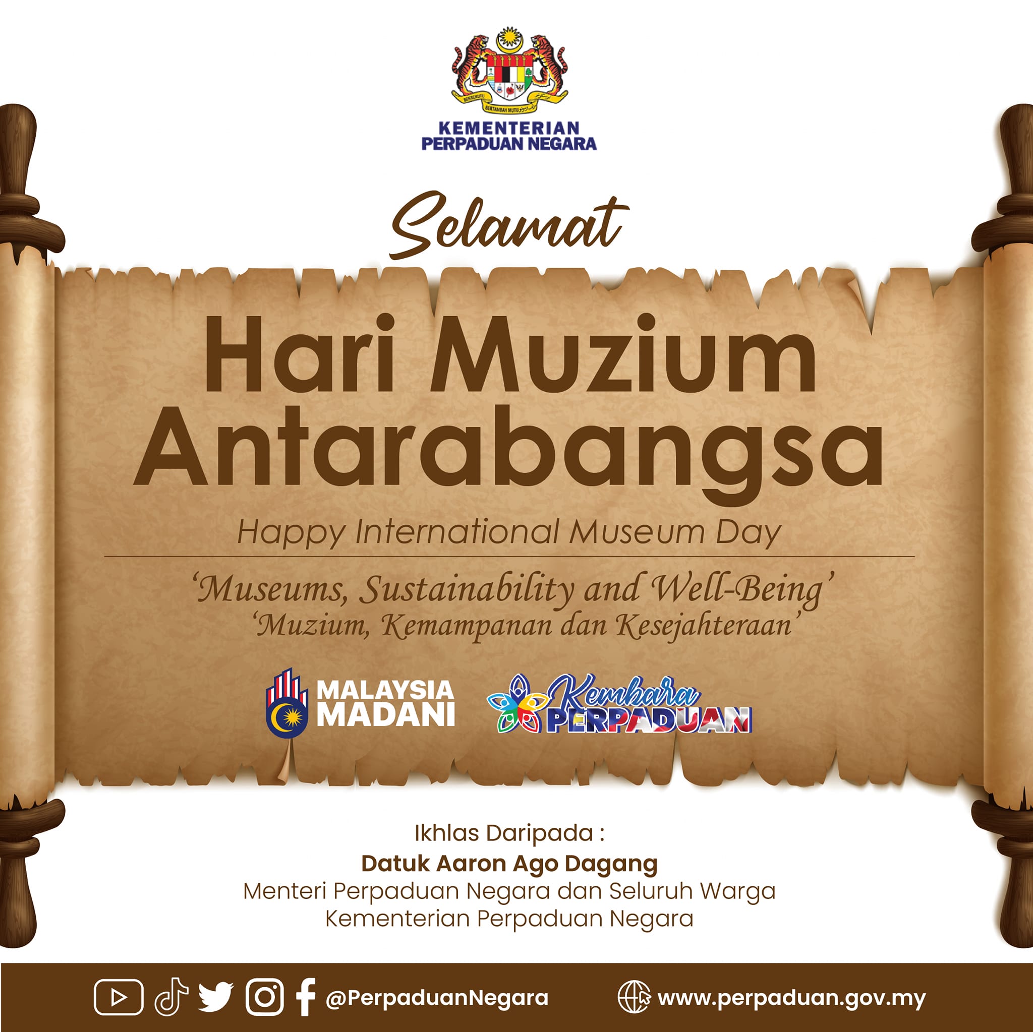 SELAMAT HARI MUZIUM ANTARABANGSA