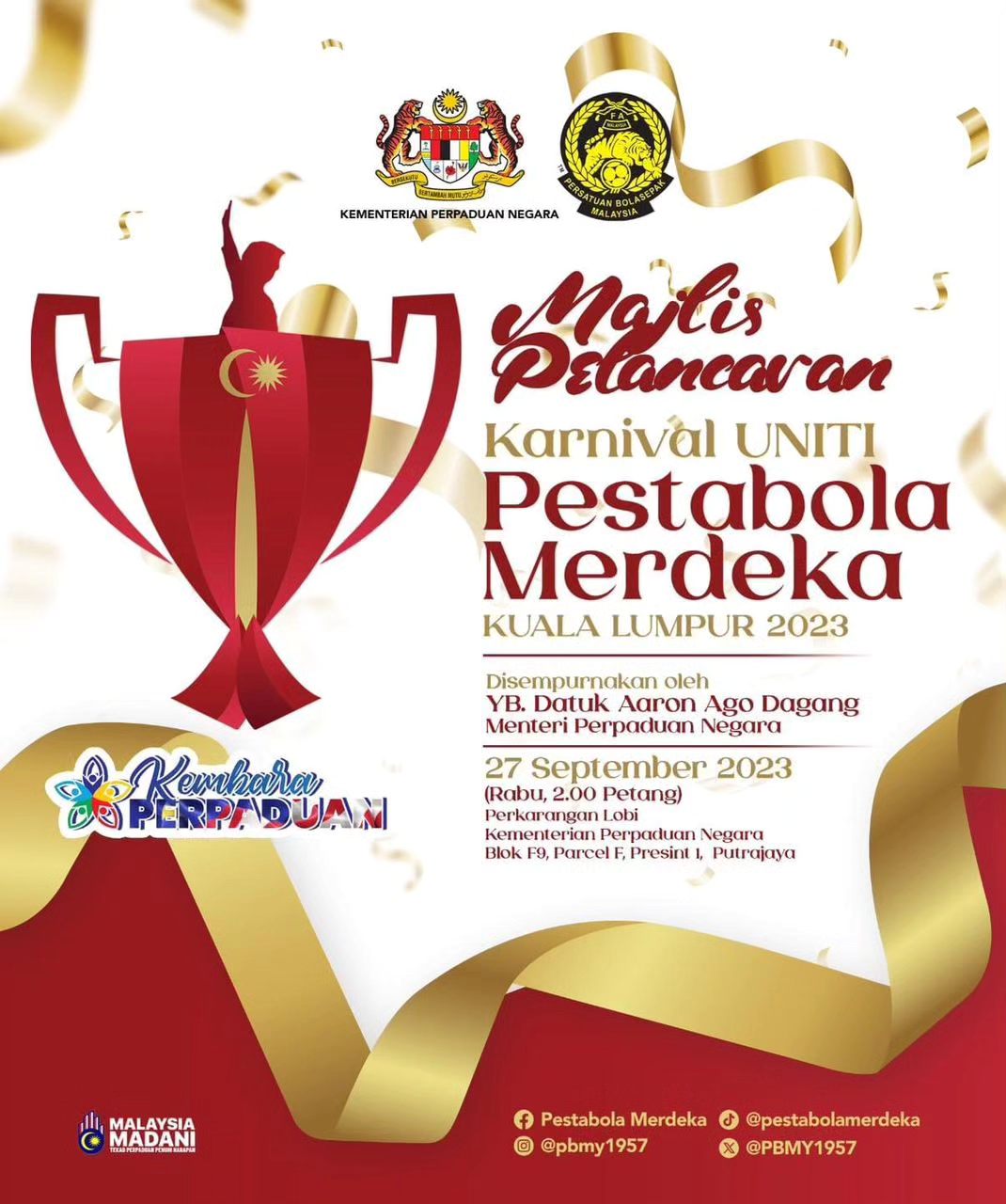 MAJLIS PELANCARAN KARNIVAL UNITI PESTABOLA MERDEKA