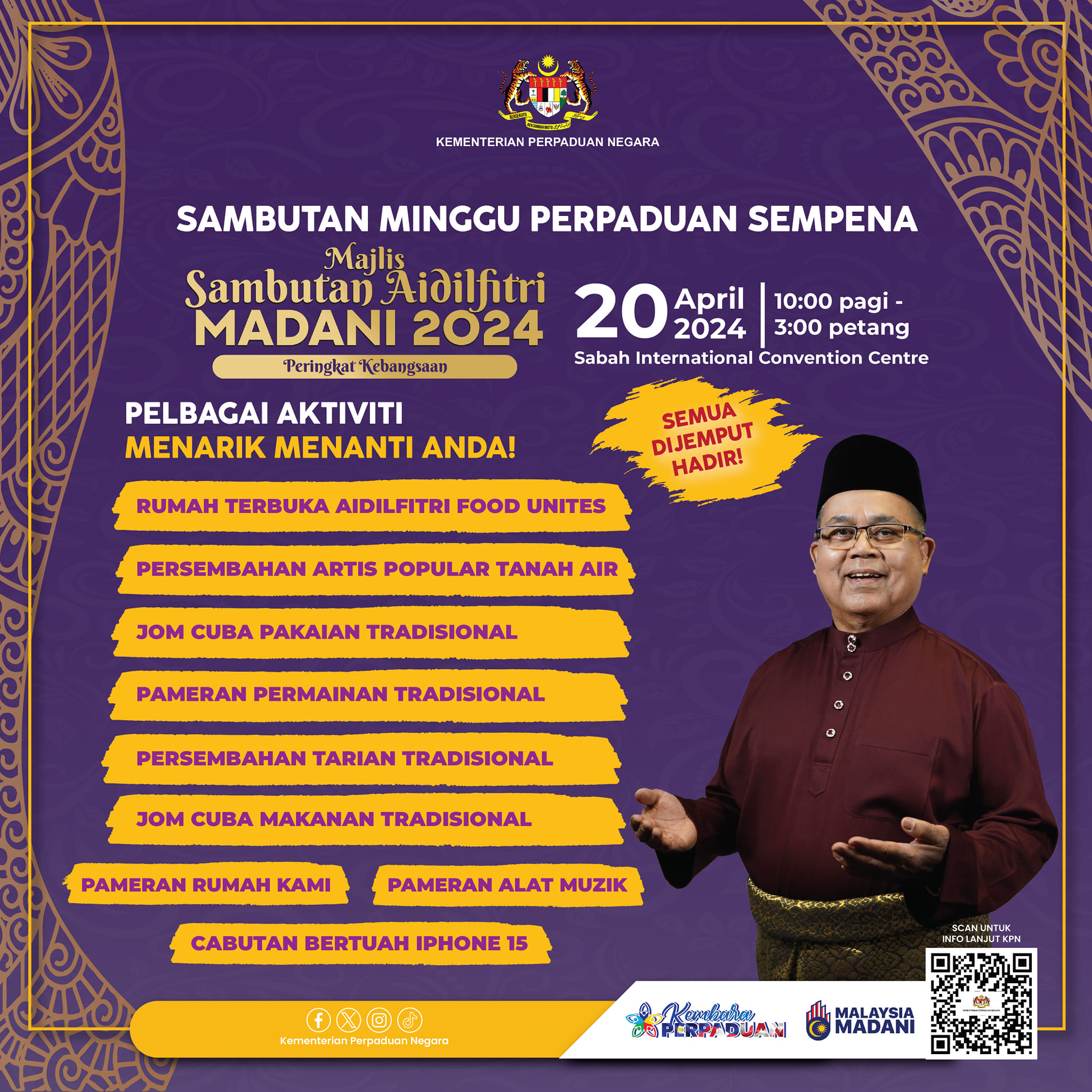 SAMBUTAN MINGGU PERPADUAN PERINGKAT NEGERI SABAH