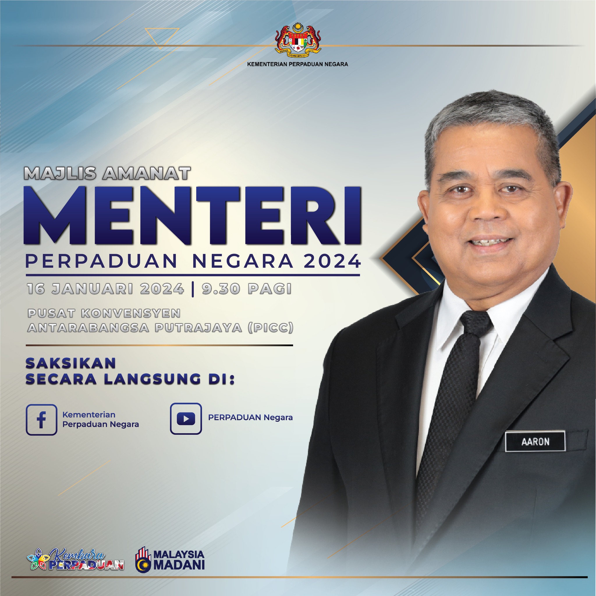 MAJLIS AMANAT MENTERI PERPADUAN NEGARA TAHUN 2024