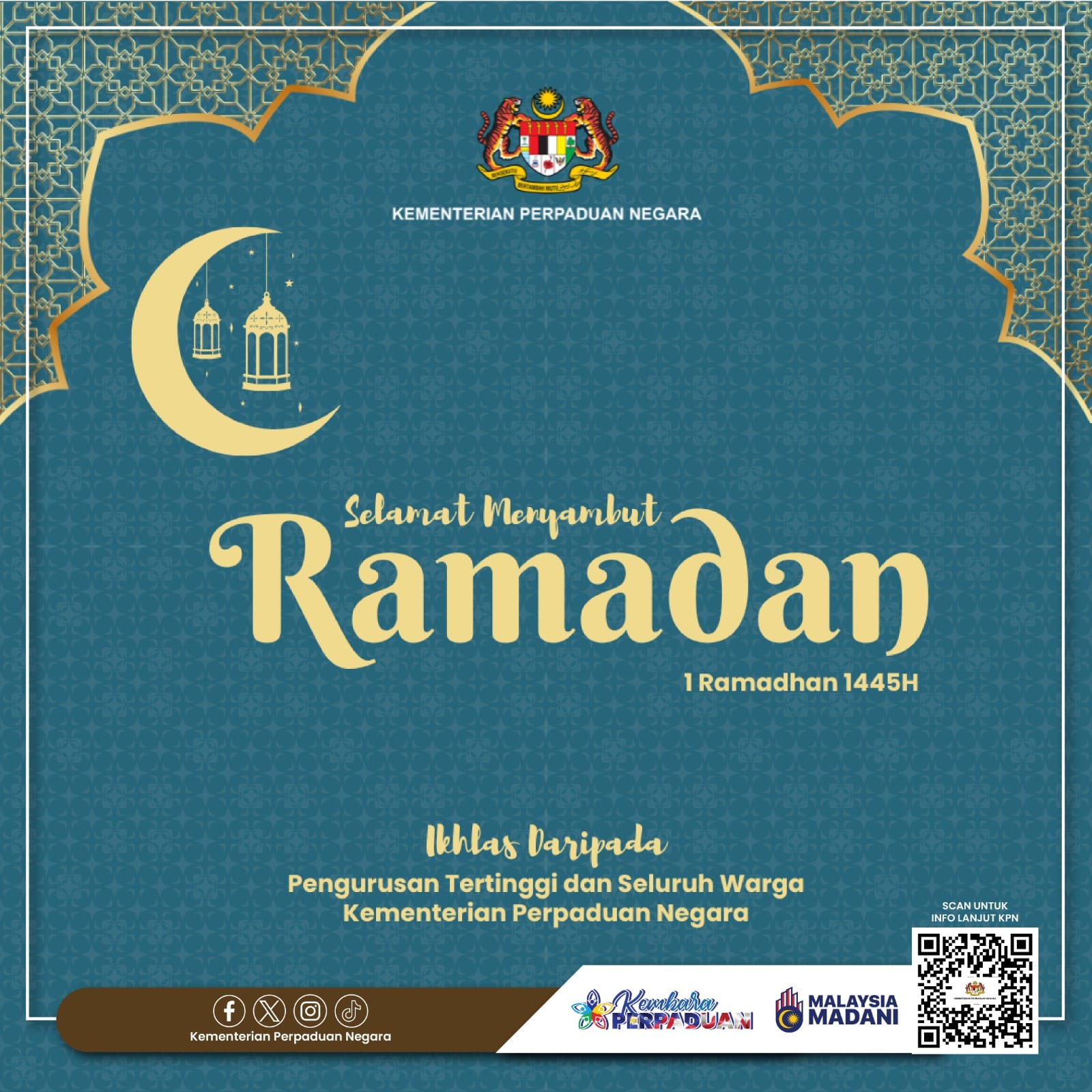SELAMAT MENYAMBUT BULAN RAMADAN AL-MUBARAK