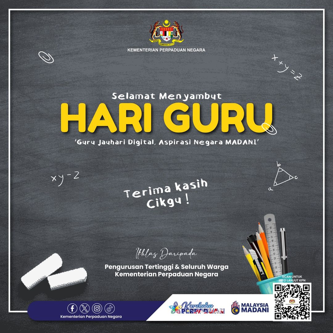 SELAMAT MENYAMBUT HARI GURU