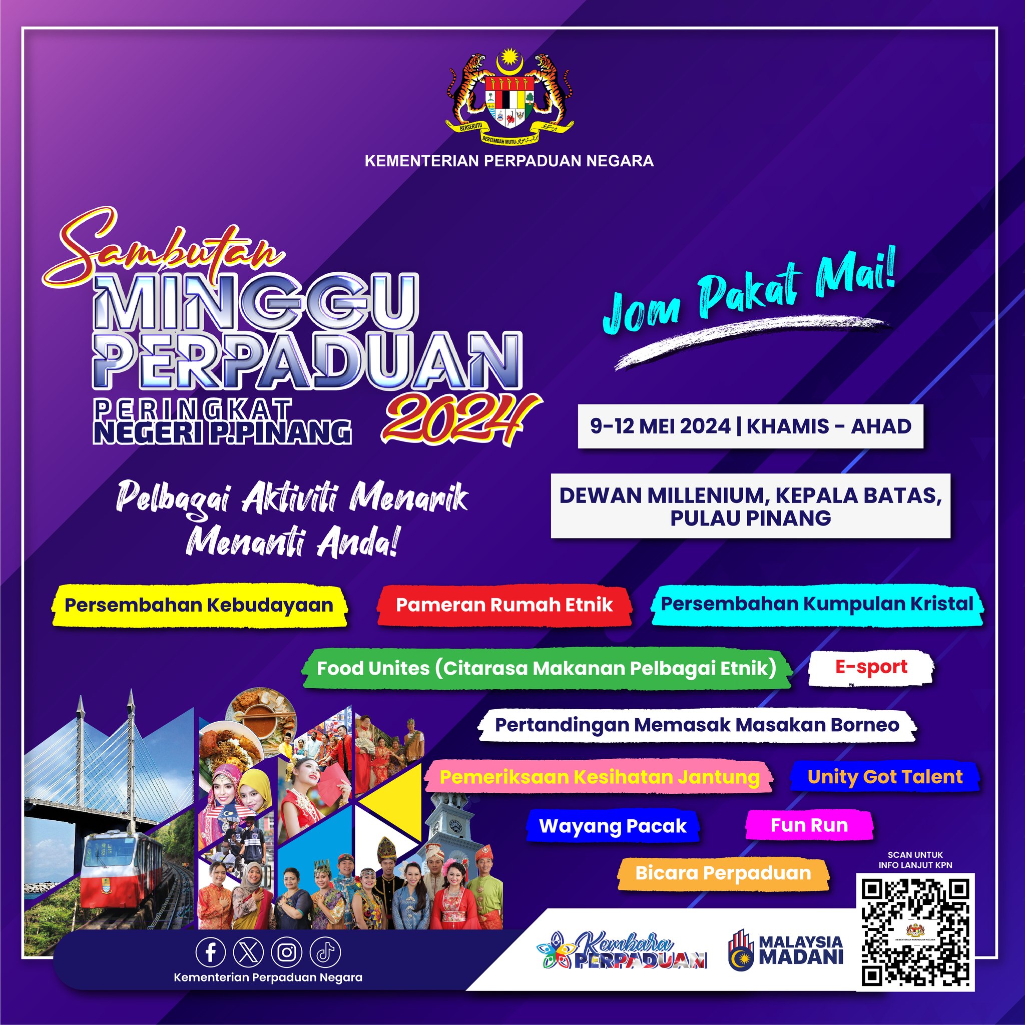 SAMBUTAN MINGGU PERPADUAN PERINGKAT PULAU PINANG