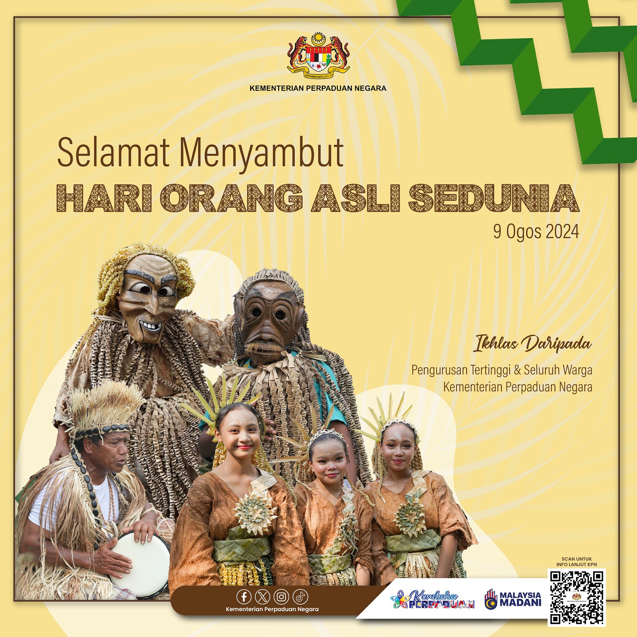 SELAMAT MENYAMBUT HARI ORANG ASLI SEDUNIA