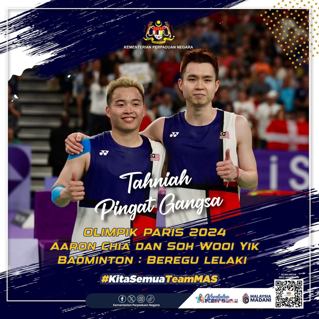 TAHNIAH - PINGAT GANGSA PERTAMA NEGARA DI OLIMPIK PARIS 2024