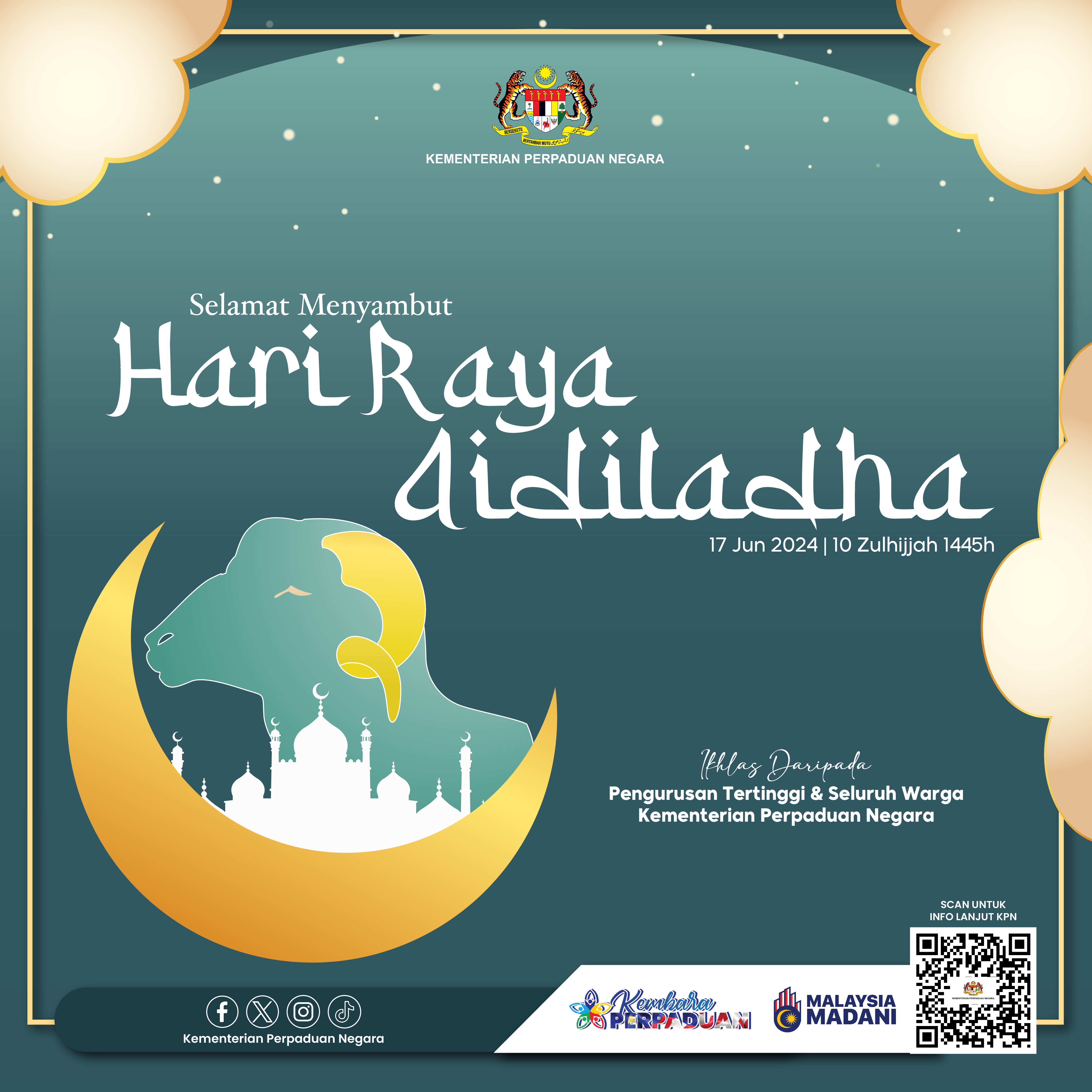SELAMAT MENYAMBUT HARI RAYA AIDILADHA