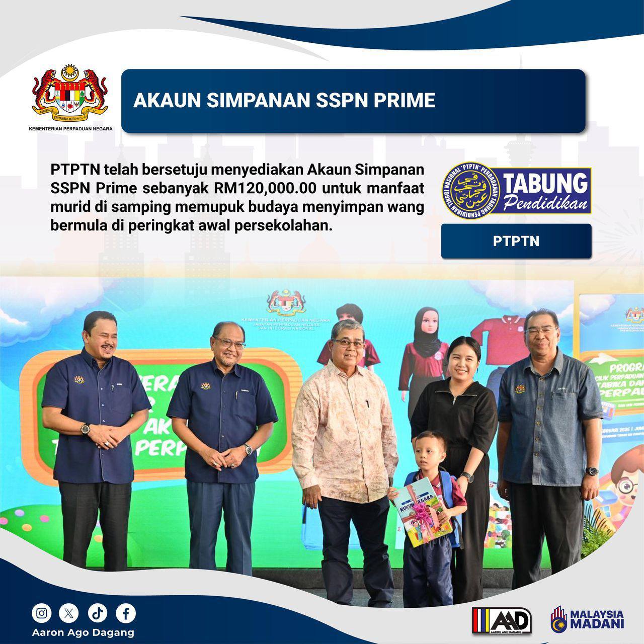 AKAUN SIMPANAN SSPN PRIME
